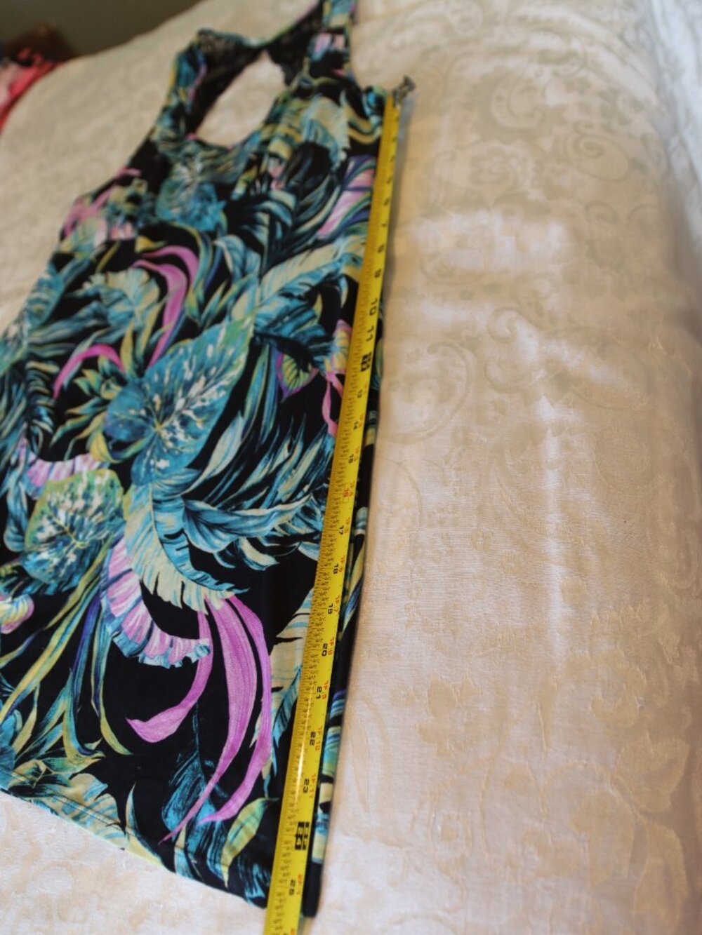 Secret Treasures Brushed Knit Chemise/Sleep Gown Lacy Keyhole Back Size Large - Picture 8 of 9